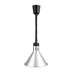 Buffalo Conical Retractable Heat Shade Silver Finish