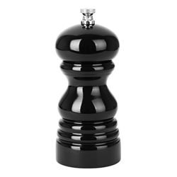 Olympia Salt Or Pepper Grinder Black Hevea Wood 125mm