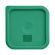 Hygiplas Polycarbonate Square Food Storage Container Lid Green Small