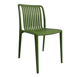 Bolero Verona Café Chairs Forest Green (2 pack)