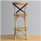 Bolero Wooden Barstool with Backrest