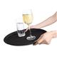 Olympia Kristallon Fibreglass Round Non-Slip Tray Black 356mm