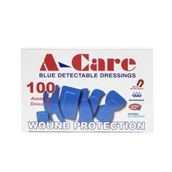 A-care Blue Assorted Plasters (100 Pack)