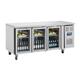 Polar U-Series 3 Door Counter Fridge with Glass Doors