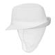 Trilby Hat with Net Snood White S