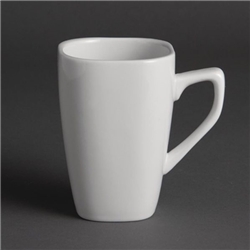 Olympia Whiteware Rounded Square Mugs 284ml 10oz (12 pack)