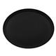 Cambro Camtread Large Fibreglass Oval Non-Slip Tray Black 600mm
