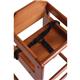 Bolero Wooden Highchair Dark Wood Finish