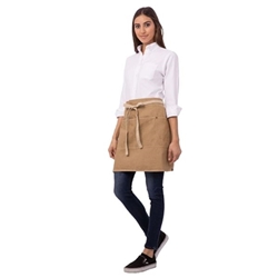 Chef Works Urban Austin Denim Half Bistro Apron Natural