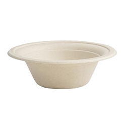 Vegware Compostable Nourish Moulded Fibre Bowl Natural 12oz/340ml (500 pack)
