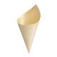 Fiesta Compostable Wooden Canape Cones 75mm (100 pack)