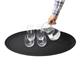 Olympia Kristallon Polypropylene Oval Non-Slip Tray Black 685mm