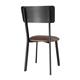 Bolero Metal & PU Side Chairs Vintage Mocha (4 Pack)