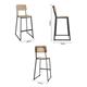 Bolero Beaufort Wooden Interior High Stools (2 Pack)