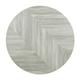 Bolero Pre-Drilled Round Table Top Chevron Design 600mm