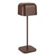 Olympia Lucca Table Lamp Squared Dome Chestnut 300mm