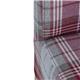 Bolero Austin Dining Chairs Wine Tartan (2 pack)