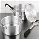 Vogue Aluminium Double Boiler Pan With Lid 24cm