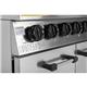 Buffalo 6 Burner Gas Oven Range with Castors
