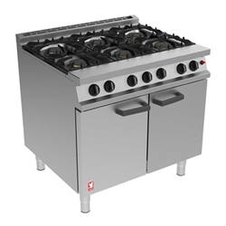 Falcon 6 Burner Dominator Plus Oven Range G3101 Natural Gas with Feet