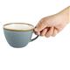 Olympia Kiln Cappuccino Cup Ocean 340ml (Pack of 6)