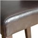Bolero Faux Leather High Bar Stool Brown (Single)