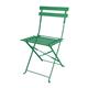 Bolero Perth Forest Green Pavement Style Steel Folding Chairs (2 Pack)