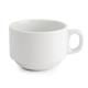 Royal Porcelain Classic White Stackable Tea Cups 200ml (12 pack)