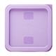 Hygiplas Square Food Storage Container Lid Purple Small
