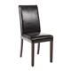 Bolero Faux Leather Dining Chair Black (2 pack)