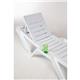 Polypropylene Sun Loungers White (Pack of 2)