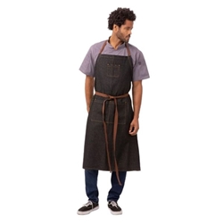 Chef Works Urban Memphis Wide Bib Apron Black
