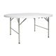 Bolero 5ft Round Folding Table White