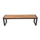 Bolero Acacia Wood and Steel Industrial Benches 1600mm (2 pack)