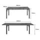 Bolero Valletta Grey Slatted Extendable Outdoor Dining Table