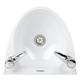 Basix Polycarbonate Wash Hand Basin White