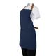 Southside Short Length Bib Apron Denim Blue with Tan Ties