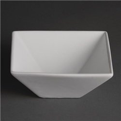 Olympia Whiteware Square Bowls 170mm (12 pack)