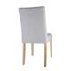 Bolero Chiswick Button Dining Chairs French Grey (2 pack)