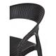 Bolero PP Rattan Wraparound Armchairs (4 pack)