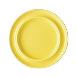 Olympia Heritage Raised Rim Plates Yellow 203mm (4 pack)