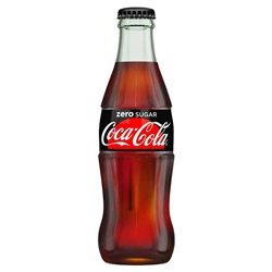 Coca Cola Coke Zero Sugar Glass Bottles (24 x 330ml)