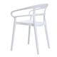 Bolero Mateo Café Chairs White (2 Pack)