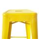 Bolero Bistro Yellow Steel High Stool (4 pack)