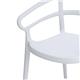 Bolero Mateo Café Chairs White (2 Pack)