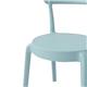 Bolero Mila Café Chairs Icy Blue (2 pack)