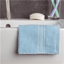 Mitre Essentials Nova Face Cloth Blue (10 Pack)