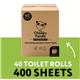 Cheeky Panda 2-Ply Toilet Tissue 400 Sheets (Pack of 40) PFB2BTOILT40