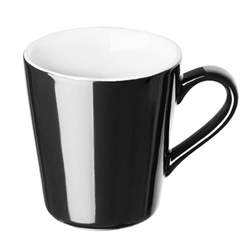 Olympia Cafe Flat White Cup Black - 170ml (12 Pack)