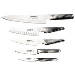 Global 5-Piece Knife Set with Block G-525/NB